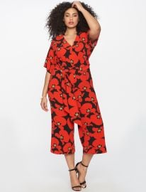 Wide Leg Printed Jumpsuit by Eloquii at Eloquii