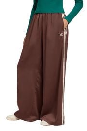 Wide Leg Satin Track Pants at Nordstrom