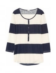 Wide Stripe Henley Tee at J. Crew