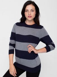 Wide Stripe Sweater at American Apparel