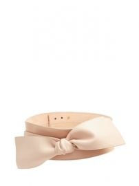 Wide bow-embellished leather waist belt at Matches