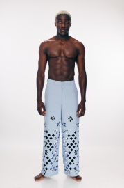 Wide-leg mashrabiya trousers - Kim Perets at Kimperets