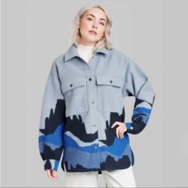 Wild Fable Light Blue Landscape Jacket at Target