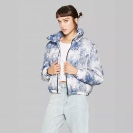 Wild Fable Tie Dye Zip-Up Puffer Jacket at Target