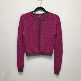 Wild Fable Womens Cardigan Sweater Purple Checkered Long Sleeve Button XS New 195994000874 eBay at eBay