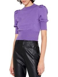 Wild Pony Icon Puff Sleeve Cropped Sweater at The Bay