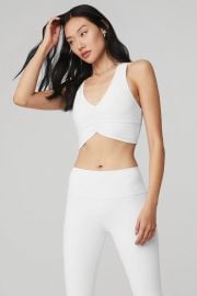 Wild Thing Bra - White Alo Yoga at Alo