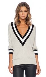 Wilde Heart Varsity Sweater in Cement from Revolve com at Revolve