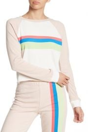 Wildfox Beach House Mellow Stripe Crop Sweatshirt at Nordstrom Rack