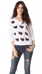 Wildfox Black Doggie Beach Sweatshirt at Shopbop