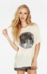 Wildfox Blue Moon T-Shirt in Cream at Wildfox