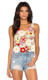 Wildfox Couture Flower Crochet Tank in Multi from Revolve com at Revolve