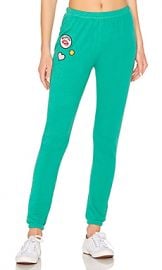 Wildfox Couture Knox Sweatpant in Emerald Green from Revolve com at Revolve