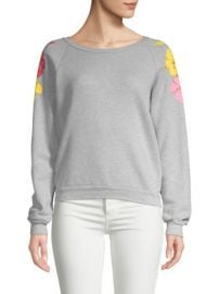 Wildfox Hibiscus Heathered Sweatshirt at Saks Off 5th