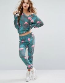 Wildfox Mami Palms Flamingo Knox Sweatpants at ASOS