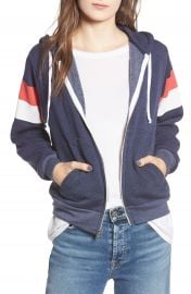 Wildfox Regan Varsity Stripe Zip Hoodie   Nordstrom at Nordstrom