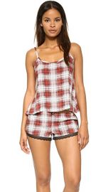 Wildfox Sun Bleach Plaid Cami Sleep Set at Shopbop