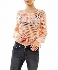 Wildfox Women s Wynona Cake Crochet Sweater at Amazon