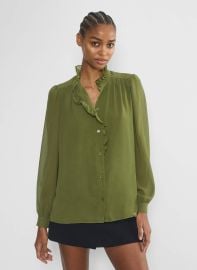 Wilfred Valentina Blouse in Grott Green at Aritzia