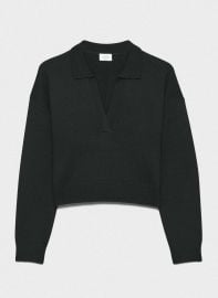 Wilfred at Aritzia Clara merino wool waist sweater in Black at Aritzia