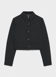 Wilfred at Aritzia Little Cropped Jacket in Black at Aritzia