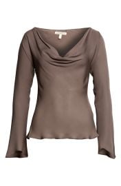 Wilka Cowl Neck Silk Georgette Top at Nordstrom