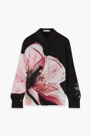 Willa Floral Print Silk Crepe De Chine Shirt at The Outnet