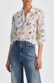 Willa Floral Silk Button-Up Shirt at Nordstrom Rack