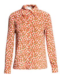 Willa Strawberry Silk Shirt by Alice Olivia at Neiman Marcus