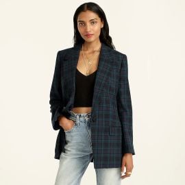 Willa blazer in Black Watch tartan bi-stretch wool at J. Crew