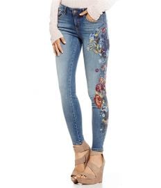 William Rast Embroidered Perfect Skinny Jeans at Dillards