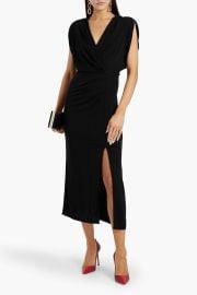 Williams Wrap Effect Jersey Midi Dress at The Outnet
