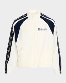 Willy Chavarria Mens Casa De Chavarria Tape Track Jacket at Neiman Marcus
