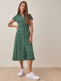 Wilma Dress - Short Sleeve Midi Reformation at Reformation