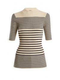 Wimna striped ribbed-knit cotton-blend top at Matches