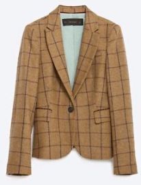 Windowpane Blazer at Zara