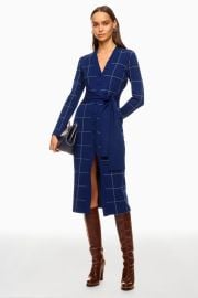 Windowpane Cardigan Dress by TOCCIN X RTR Rent the Runway at Rent the Runway