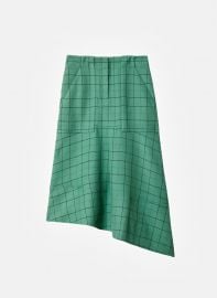 Windowpane Cargo Skirt at Tibi