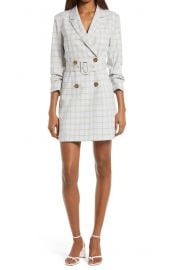 Windowpane Check Blazer Minidress by Adelyn Rae at Nordstrom