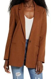 Windowpane Check Boyfriend Blazer at Nordstrom