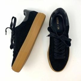 Winnie Harlow x Steve Madden Black Suede Skate Shoes at eBay