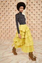 Winnie Skirt - Limonite  at Ulla Johnson