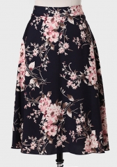 Winter Blossom Printed Skirt at Ruche