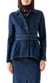 Winter Denim Peplum Jacket at Nordstrom