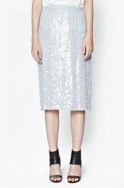 Winter Mist Sequin Pencil Skirt at French Connection