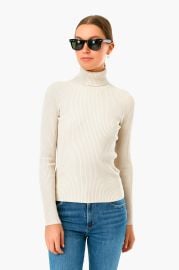 Winter White Sonia Ribbed Turtleneck 525 America at Tuckernuck