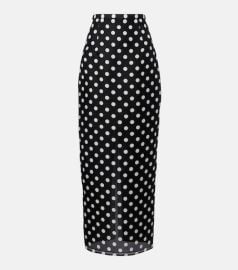 Winton polka-dot high-rise silk maxi skirt at Mytheresa