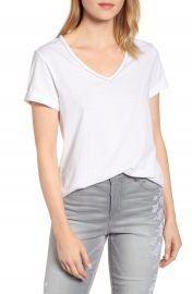 Wit  amp  Wisdom Chain Trim V-Neck Tee  Nordstrom Exclusive    Nordstrom at Nordstrom