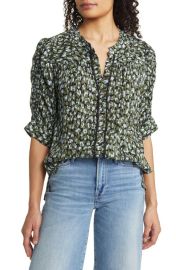 Wit Wisdom Smocked Elbow Sleeve Blouse at Nordstrom