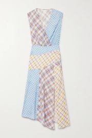 Wixson Mixed-Plaid Dress by Veronica Beard at Net A Porter